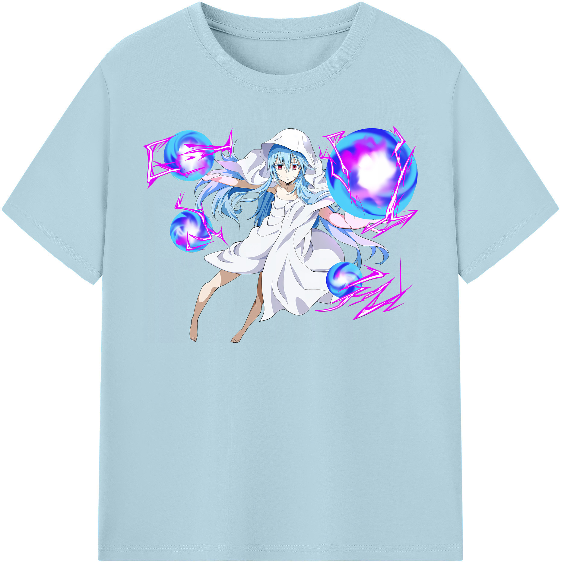 （画像用） 転スラ Regarding Reincarnated to Slime 綿100％半袖Tシャツ（フロントプリント）